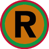 Small R-Reggae™ Trademark Symbol Logo Badge