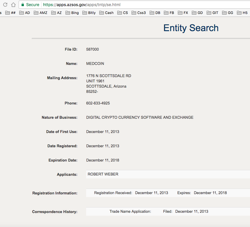 Trade name at the Az SOS